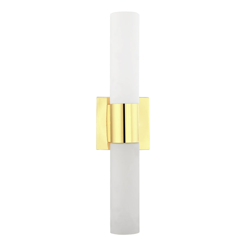 Aero 2-Light 17.75" ADA Bath Vanity Light in Polished Brass