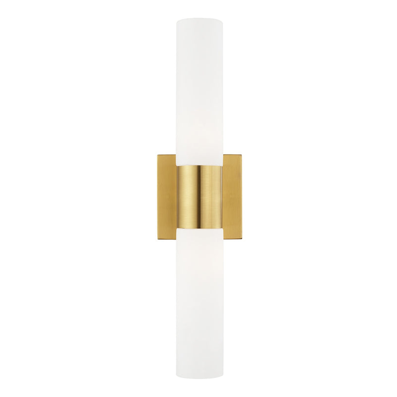 Aero 2-Light 17.75" ADA Bath Vanity Light in Satin Brass