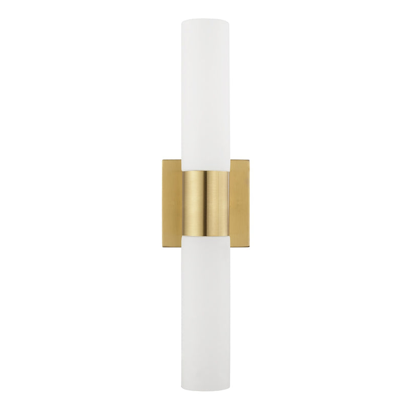 Aero 2-Light 17.75" ADA Bath Vanity Light in Satin Brass