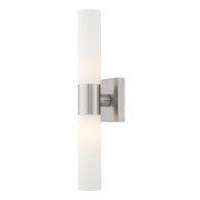Aero 2-Light 17.75" ADA Bath Vanity Light in Brushed Nickel