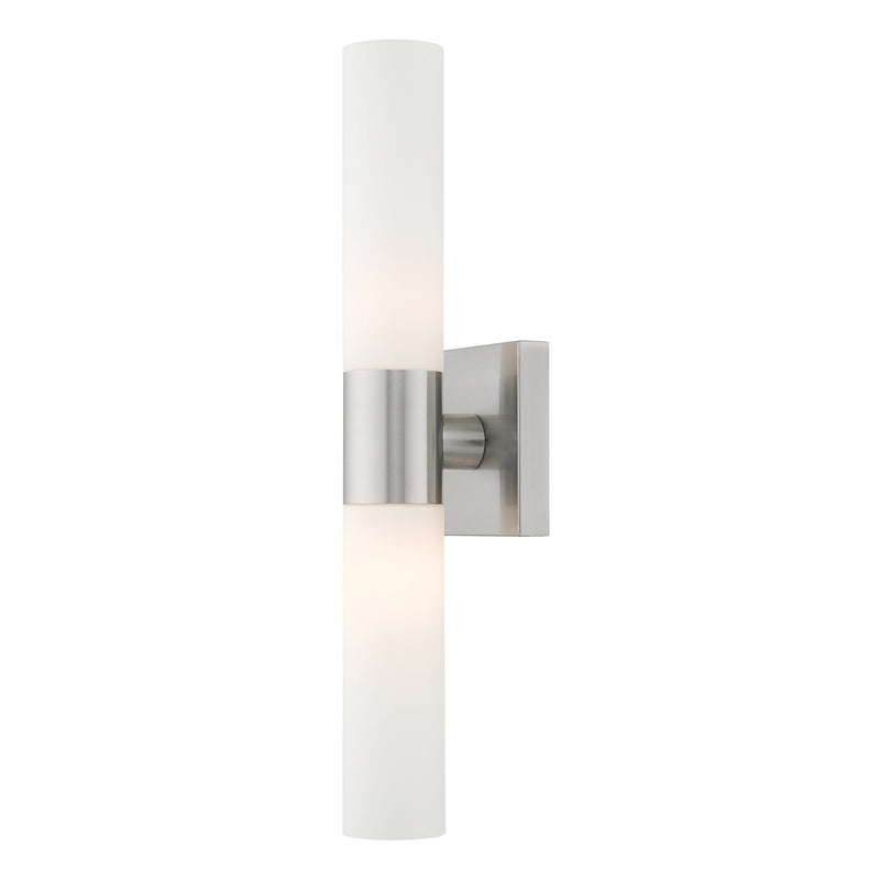 Aero 2-Light 17.75" ADA Bath Vanity Light in Brushed Nickel