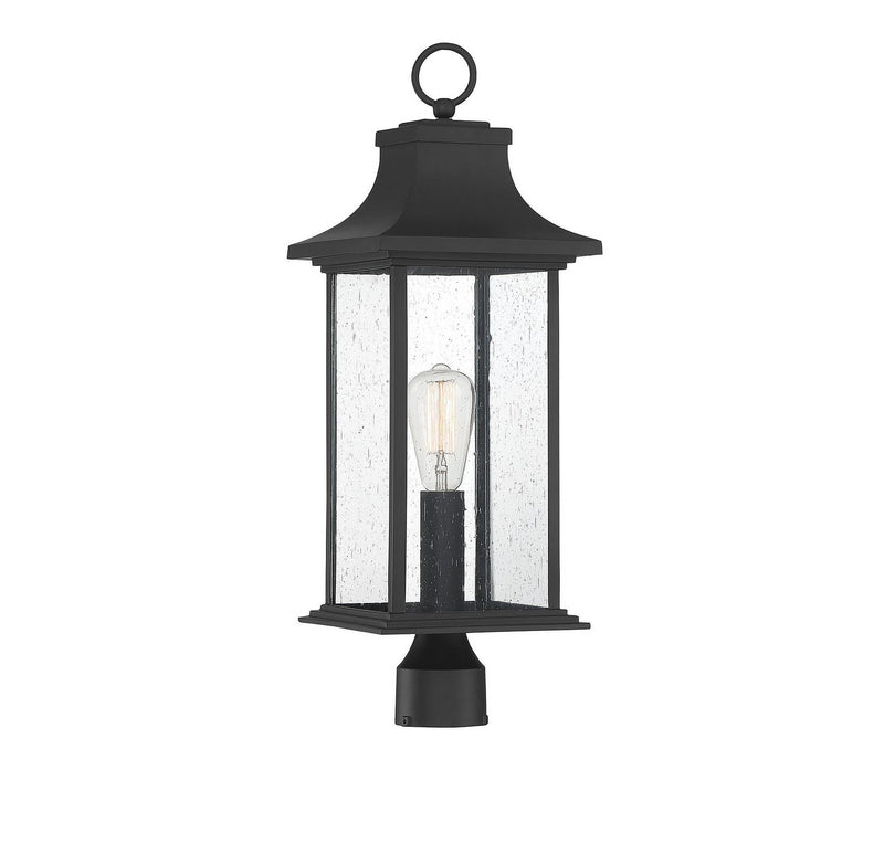 Hancock Outdoor Post Light in Matte Black