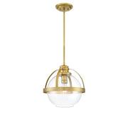 Pendleton Pendant in Warm Brass