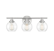 Carson 3-Light Bath Vanity Light in Satin Nickel
