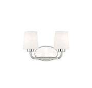 Capra 2-Light Bath Vanity Light in Polished Nickel