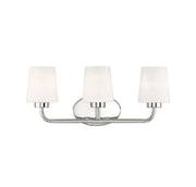 Capra 3-Light Bath Vanity Light in Polished Nickel
