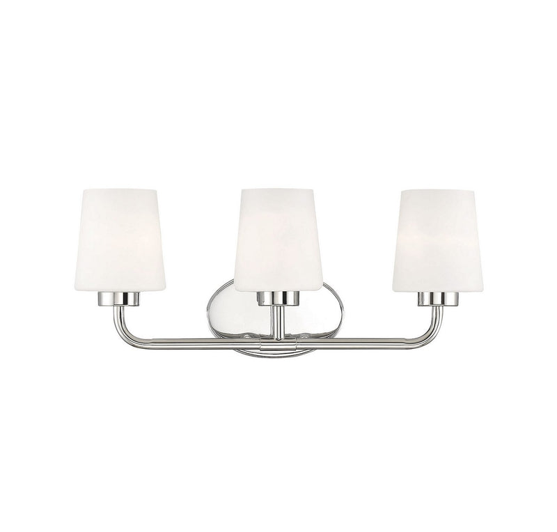 Capra 3-Light Bath Vanity Light in Polished Nickel