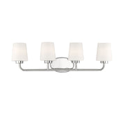 Capra 4-Light Bath Vanity Light in Polished Nickel