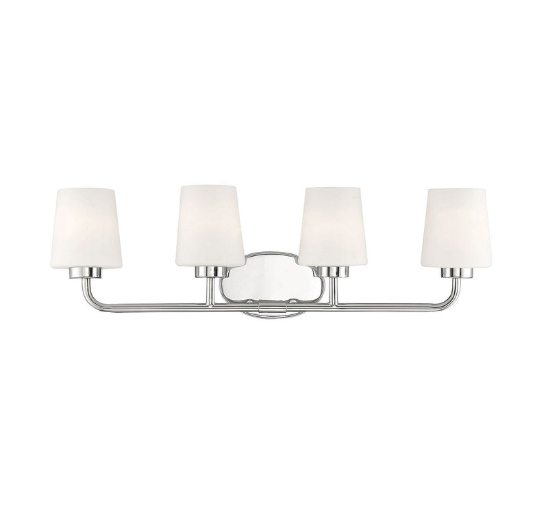 Capra 4-Light Bath Vanity Light in Polished Nickel