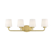 Capra 4-Light Bath Vanity Light in Warm Brass