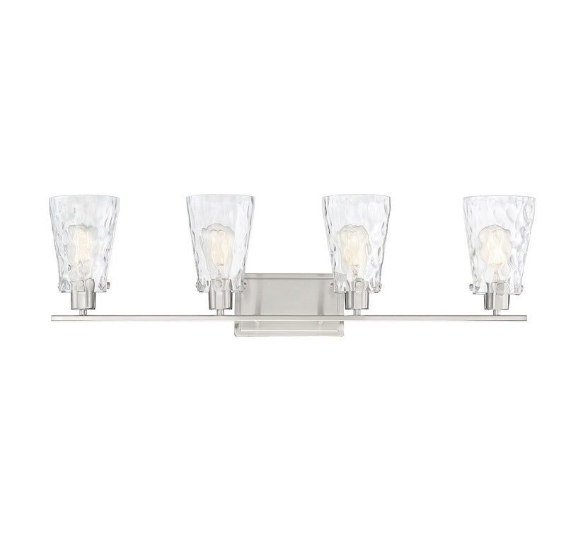 Vaughan 4-Light Bath Vanity Light in Satin Nickel