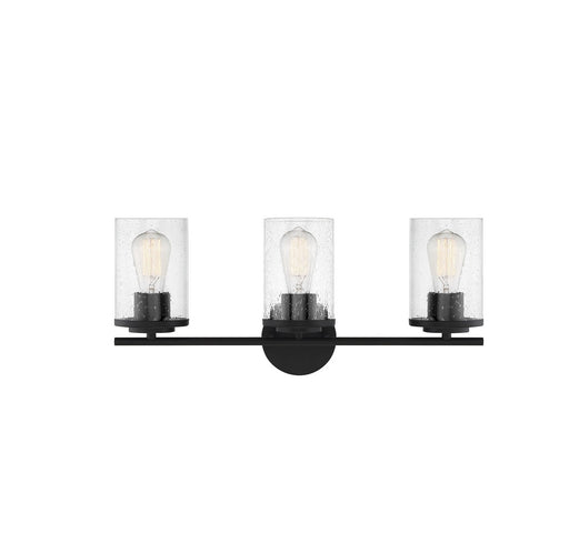 Marshall 3-Light Bath Vanity Light in Matte Black
