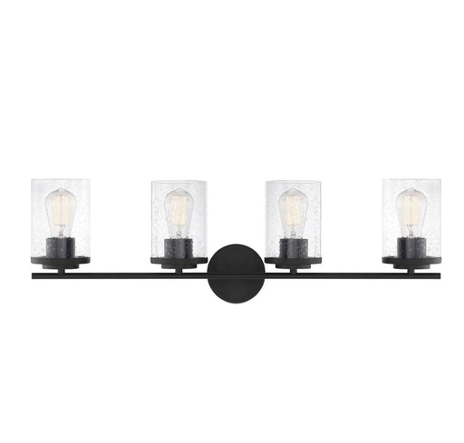 Marshall 4-Light Bath Vanity Light in Matte Black