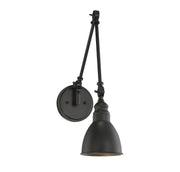 Dakota Swing Arm Wall Lamp in Matte Black