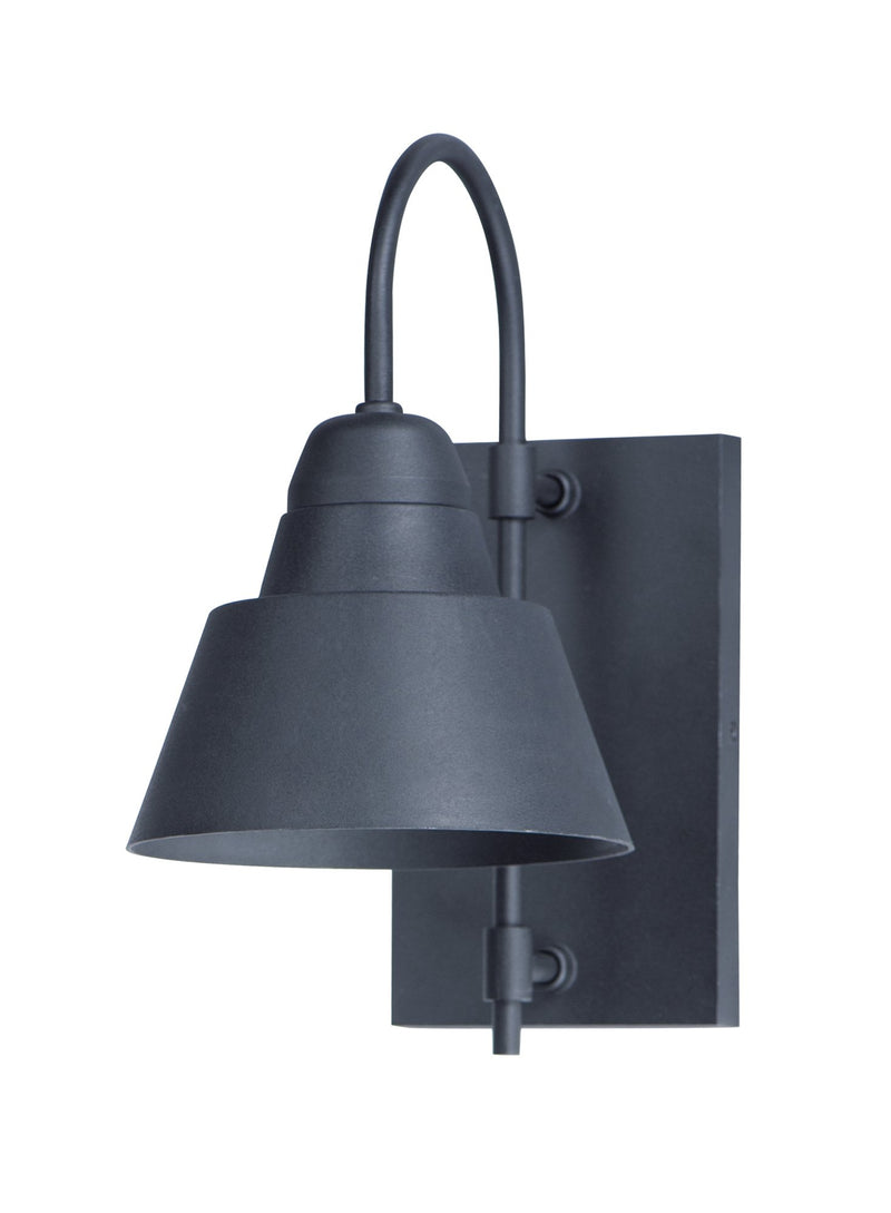 Shoreline 1 Light 7.75" Outdoor Wall Sconce in Black