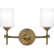Aria 2-Light Bath Vanity Light in Weathered Brass