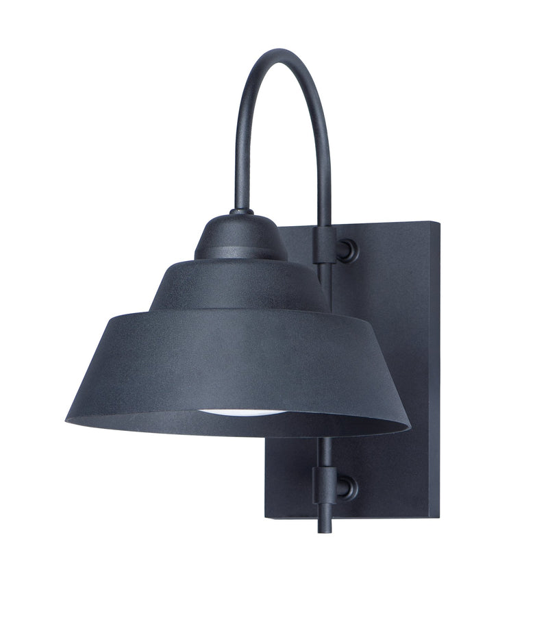 Shoreline 1 Light 10.75" Outdoor Wall Sconce in Black