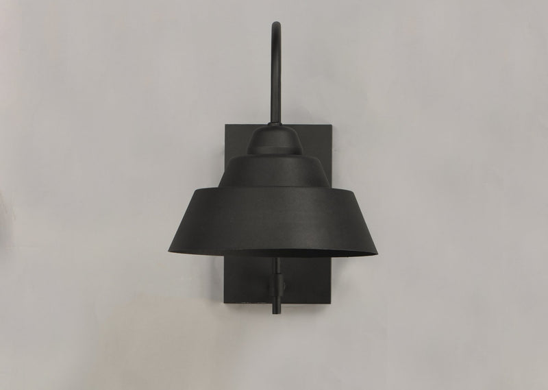 Shoreline 1 Light 10.75" Outdoor Wall Sconce in Black