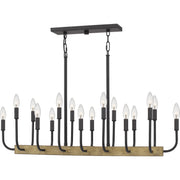 Coda 16-Light Island Light in Matte Black - Lamps Expo