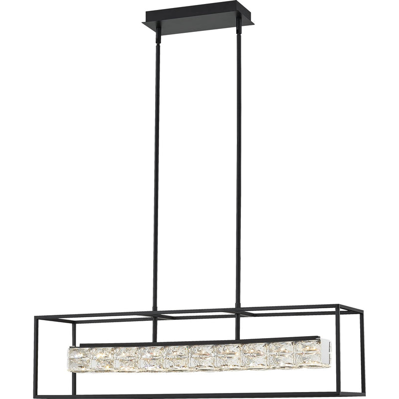 Dazzle 36" Linear Pendant in Matte Black