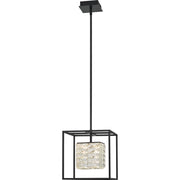Dazzle 12" Pendant in Matte Black