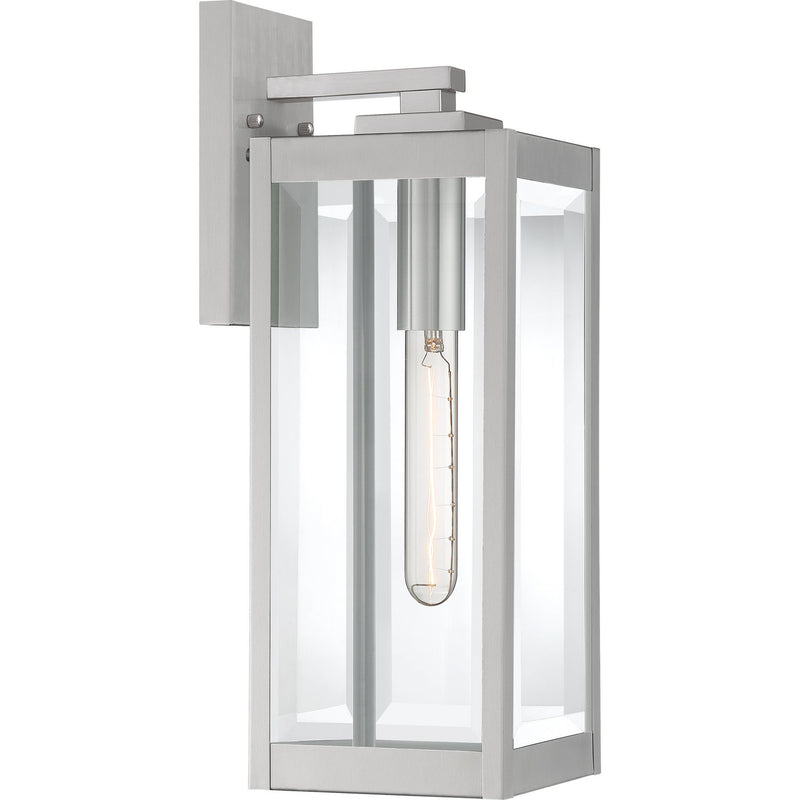 Westover Medium Outdoor Wall Lantern in Stainless Steel