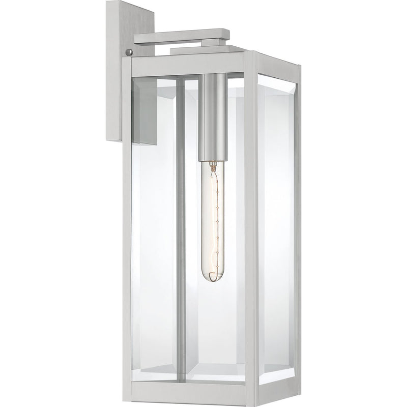 Westover Large Outdoor Wall Lantern in Stainless Steel