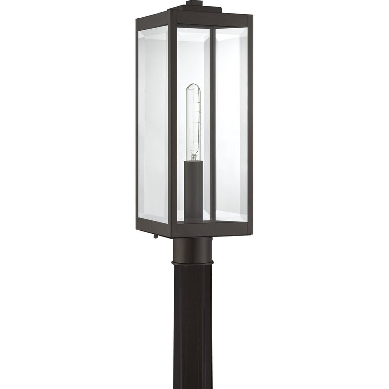 Westover 7" Outdoor Post Lantern in Western Bronze