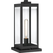 Westover 7.5" Outdoor Post Lantern in Earth Black