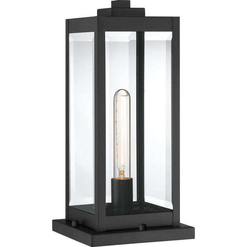 Westover 7.5" Outdoor Post Lantern in Earth Black