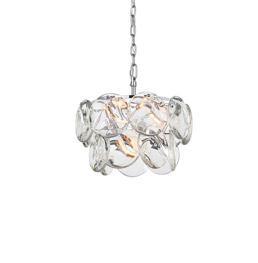 Charlotte 16" 6-Light Chandelier in Chrome And Clear