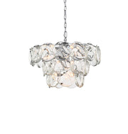 Charlotte 24" 12-Light Chandelier in Chrome And Clear