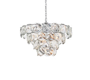 Charlotte 32" 21-Light Chandelier in Chrome And Clear