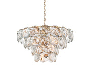 Charlotte 32" 21-Light Chandelier in Satin Gold And Clear