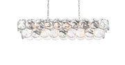 Charlotte 48" 20-Light Linear Chandelier in Chrome And Clear