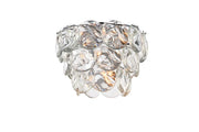 Charlotte 20" 12-Light Flush Mount in Chrome And Clear