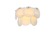 Charlotte 16" 3-Light Wall Sconce in Chrome And Frosted White