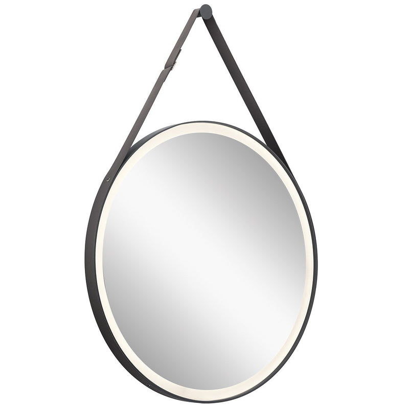 Martell Lighted Mirror in Matte Black