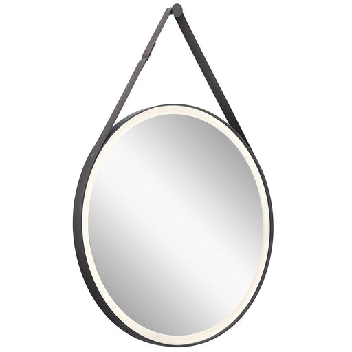 Martell Lighted Mirror in Matte Black