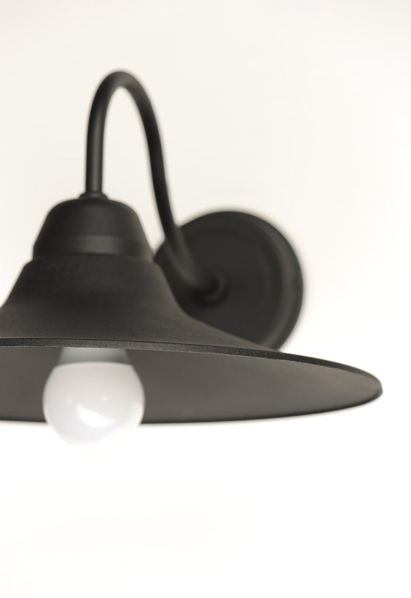 Dockside 1 Light Outdoor Wall Sconce in Black