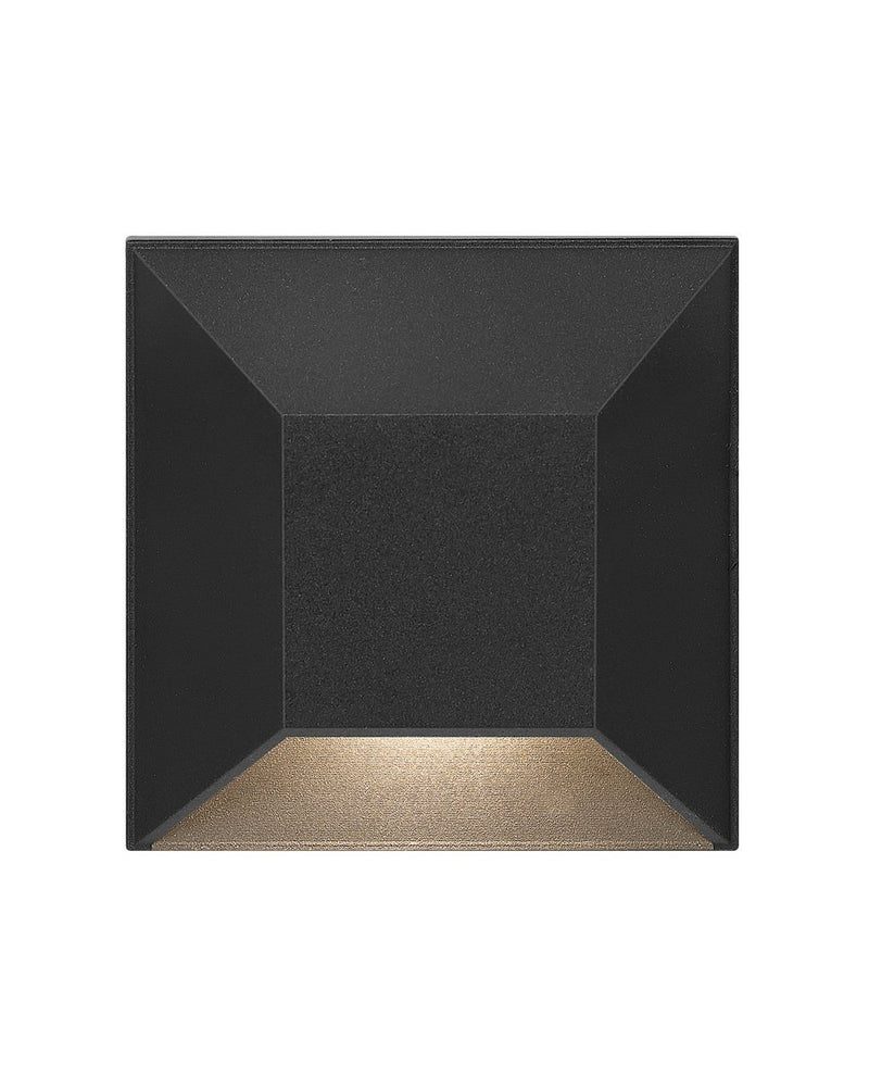 Nuvi Square Deck Sconce in Black