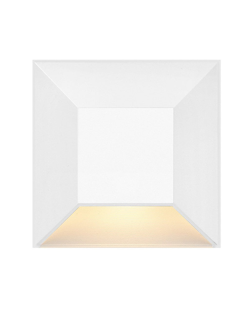 Nuvi Square Deck Sconce in Matte White