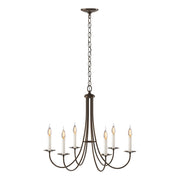 Simple Sweep 6-Light 26" Chandelier in Bronze