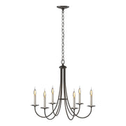 Simple Sweep 6-Light 26" Chandelier in Oil Rubbed Bronze
