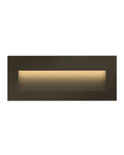 Taper Wide LED Step Light in Bronze