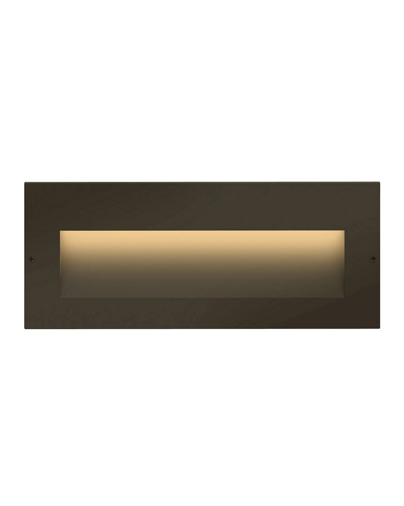 Taper Wide LED Step Light in Bronze