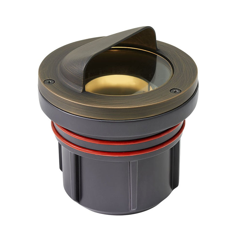 12V Shielded Well Light in Matte Bronze