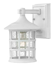 Freeport Coastal Elements Small Outdoor Wall Lantern in Textured White