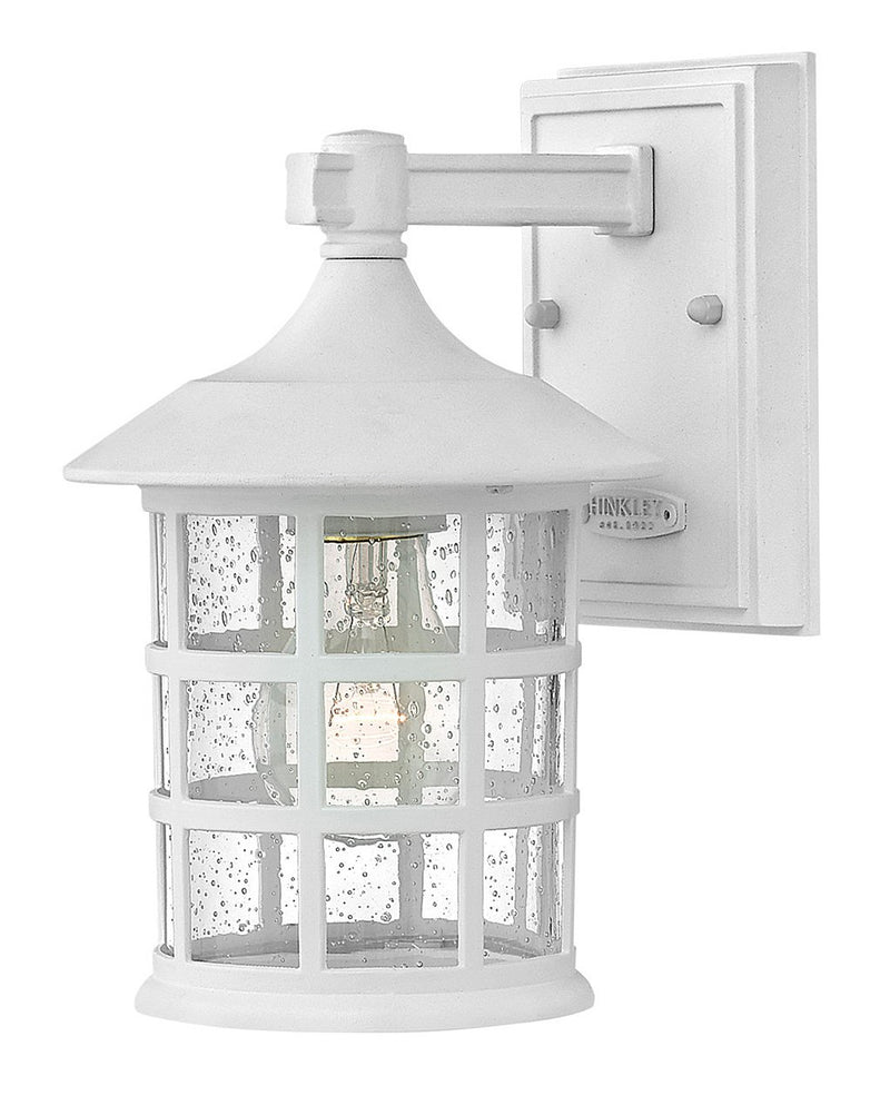 Freeport Coastal Elements Small Outdoor Wall Lantern in Textured White