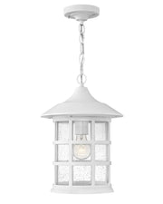 Freeport Coastal Elements Outdoor Hanging Lantern in Textured White